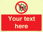 PF5200: Custom Do Not Use Lift In Fire Sign