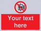 PF5200: Custom Do Not Use Lift In Fire Sign