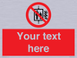 PF5200: Custom Do Not Use Lift In Fire Sign