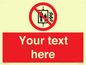 PF5200: Custom Do Not Use Lift In Fire Sign