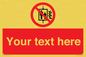 PF5200: Custom Do Not Use Lift In Fire Sign