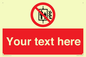 PF5200: Custom Do Not Use Lift In Fire Sign