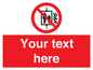 PF5200: Custom Do Not Use Lift In Fire Sign