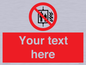 PF5200: Custom Do Not Use Lift In Fire Sign