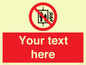 PF5200: Custom Do Not Use Lift In Fire Sign