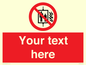 PF5200: Custom Do Not Use Lift In Fire Sign