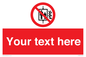 PF5200: Custom Do Not Use Lift In Fire Sign
