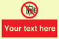 PF5200: Custom Do Not Use Lift In Fire Sign