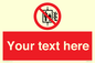 PF5200: Custom Do Not Use Lift In Fire Sign
