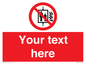 PF5200: Custom Do Not Use Lift In Fire Sign