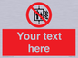 PF5200: Custom Do Not Use Lift In Fire Sign