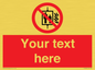 PF5200: Custom Do Not Use Lift In Fire Sign