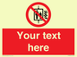 PF5200: Custom Do Not Use Lift In Fire Sign
