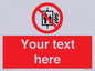 PF5200: Custom Do Not Use Lift In Fire Sign