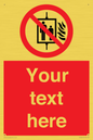 PF5200: Custom Do Not Use Lift In Fire Sign