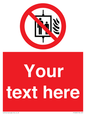 PF5200: Custom Do Not Use Lift In Fire Sign