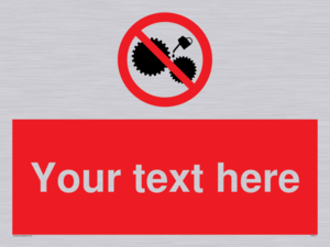 PF5211: Custom No Oiling Sign