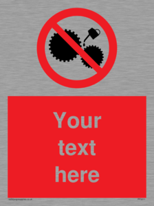 PF5211: Custom No Oiling Sign