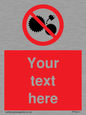 PF5211: Custom No Oiling Sign