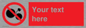 PF5211: Custom No Oiling Sign