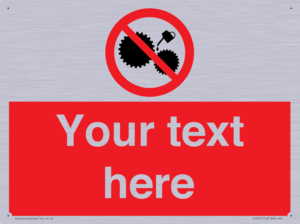 PF5211: Custom No Oiling Sign