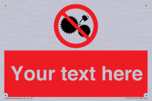 PF5211: Custom No Oiling Sign