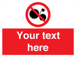 PF5211: Custom No Oiling Sign