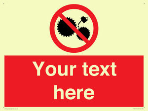 PF5211: Custom No Oiling Sign