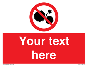 PF5211: Custom No Oiling Sign