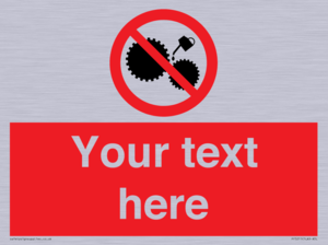 PF5211: Custom No Oiling Sign