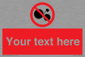 PF5211: Custom No Oiling Sign