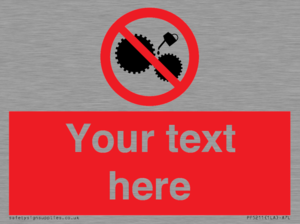 PF5211: Custom No Oiling Sign