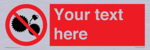 PF5211: Custom No Oiling Sign