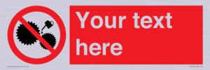 PF5211: Custom No Oiling Sign