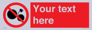 PF5211: Custom No Oiling Sign