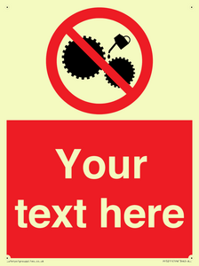PF5211: Custom No Oiling Sign