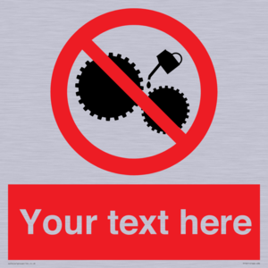 PF5211: Custom No Oiling Sign