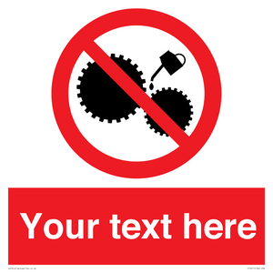 PF5211: Custom No Oiling Sign