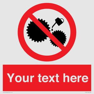PF5211: Custom No Oiling Sign