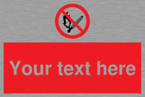 PF5212: Custom No Open Flames Sign