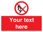 PF5212: Custom No Open Flames Sign