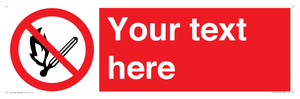 PF5212: Custom No Open Flames Sign