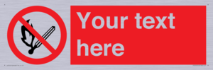 PF5212: Custom No Open Flames Sign