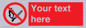 PF5212: Custom No Open Flames Sign