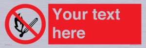 PF5212: Custom No Open Flames Sign
