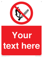 PF5212: Custom No Open Flames Sign