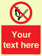 PF5212: Custom No Open Flames Sign