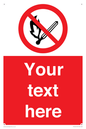 PF5212: Custom No Open Flames Sign