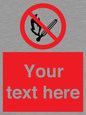 PF5212: Custom No Open Flames Sign