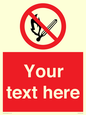 PF5212: Custom No Open Flames Sign